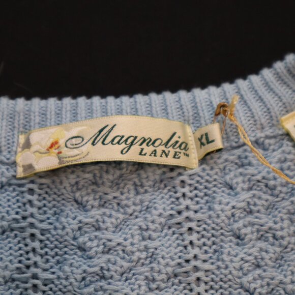 Magnolia Lane Womens Masters Golf Cable Knit Pima Cotton Sweater Size XL New - Picture 3 of 8